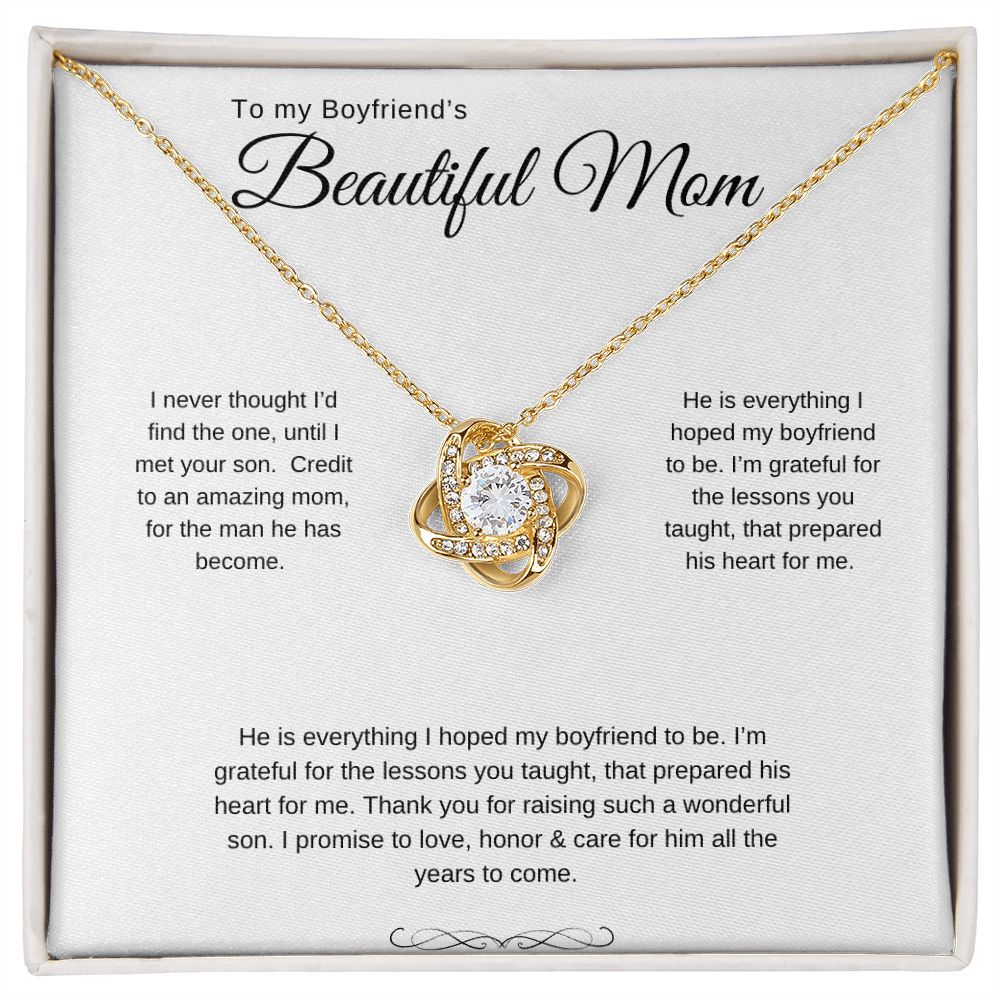 Love Knot Necklace (Yellow and White Gold Variants)