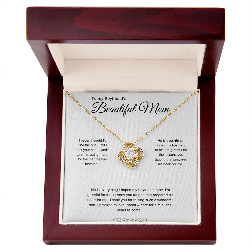 Love Knot Necklace (Yellow and White Gold Variants)
