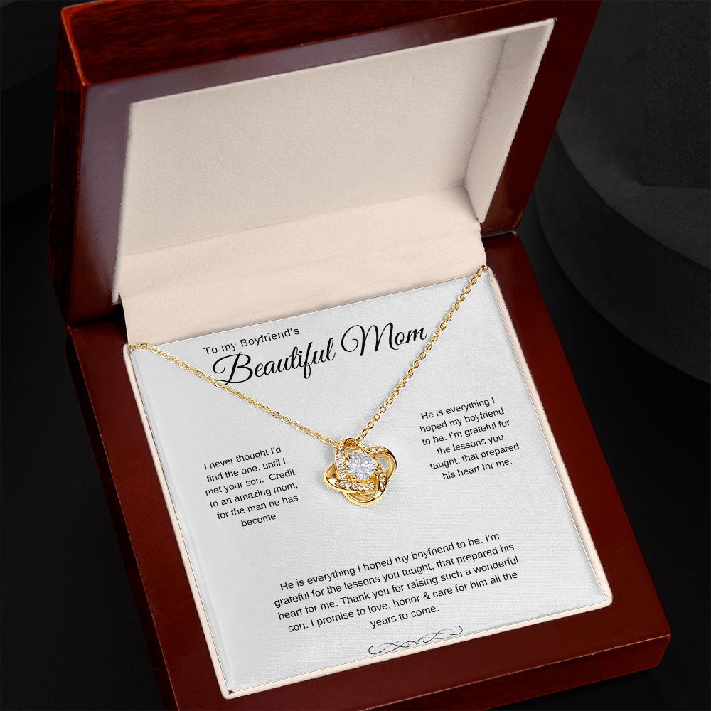 Love Knot Necklace (Yellow and White Gold Variants)