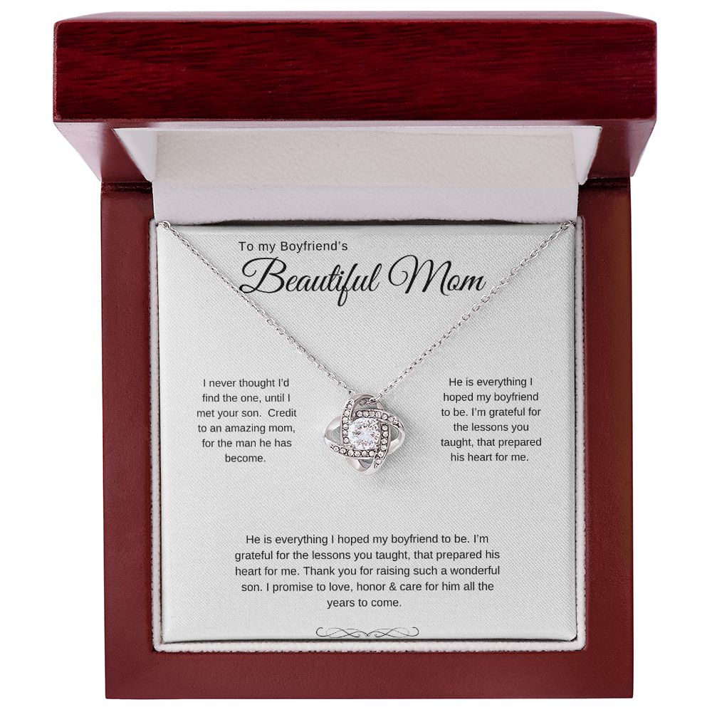 Love Knot Necklace (Yellow and White Gold Variants)
