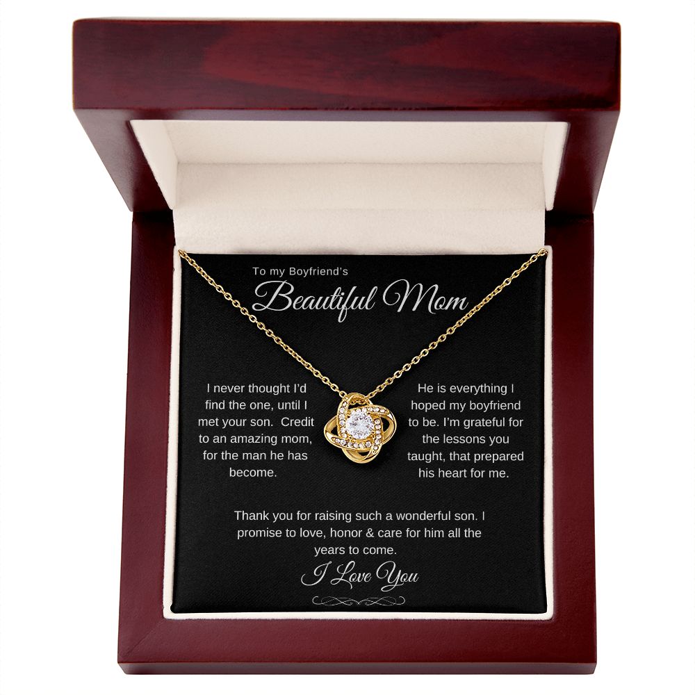 Love Knot Necklace (Yellow & White Gold Variants)